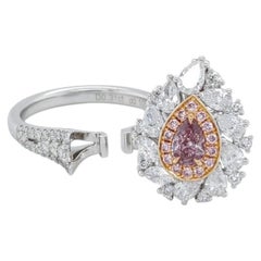 Blush Aurora - Natural Fancy Intense Puplish Pink GIA Certified Diamond Jewelry
