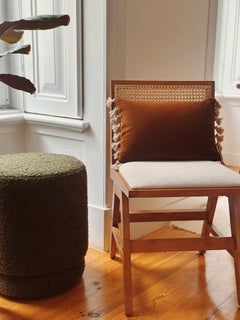 Blush Brown Velvet Deluxe Handmade Decorative Throw Pillow