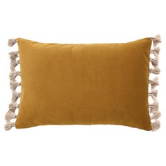 Cuscino decorativo fatto a mano in velluto Blush Curry Deluxe