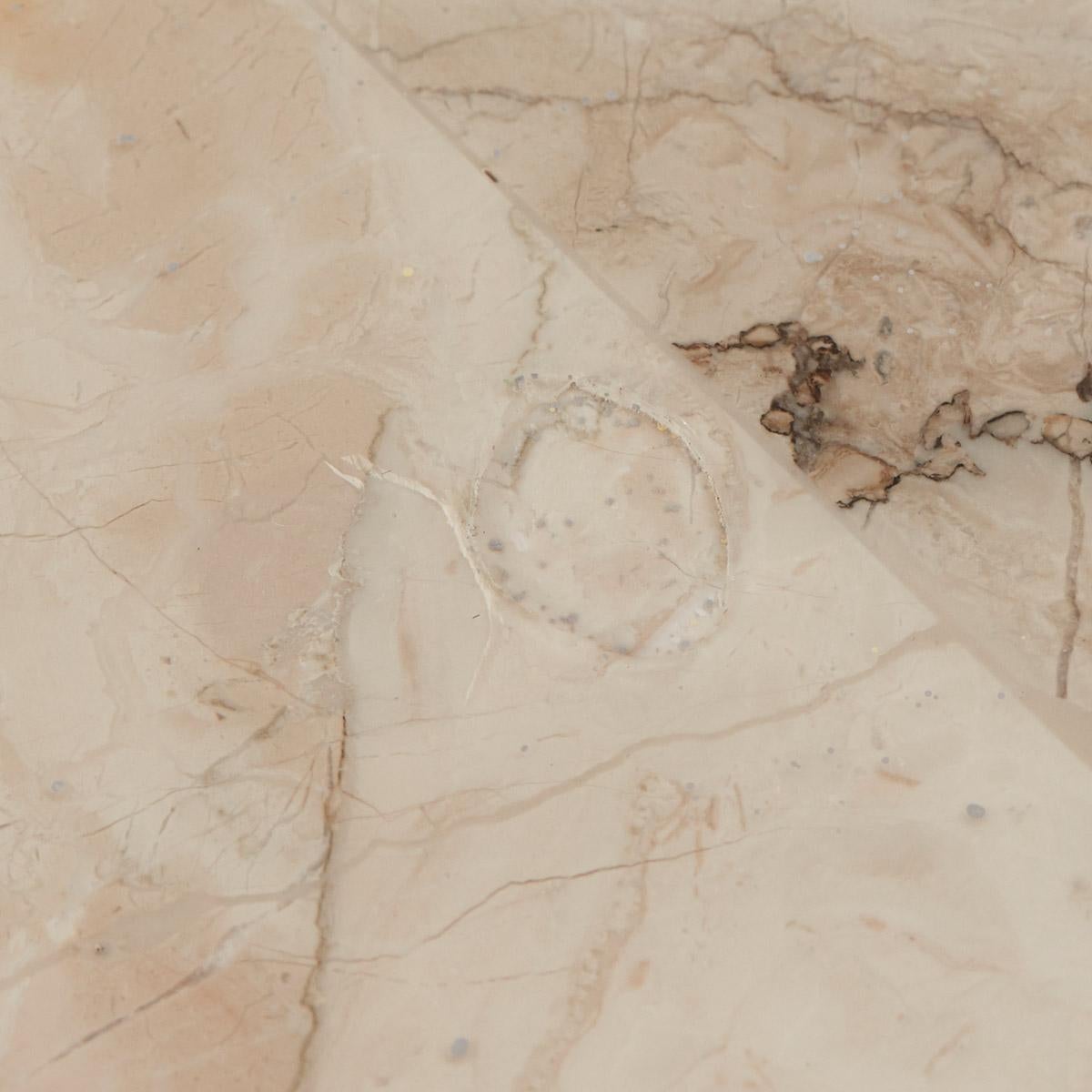 Blush Marble Console Table, Italy, 1970s 5