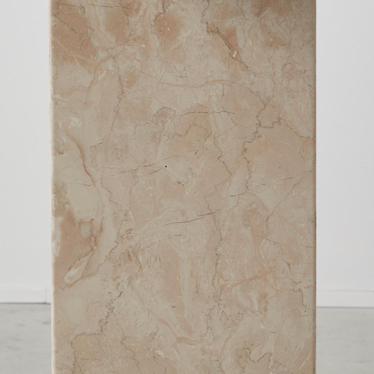 Blush Marble Console Table, Italy, 1970s 2