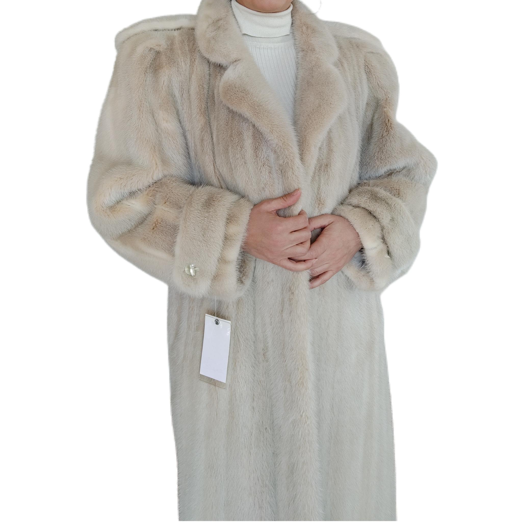 ~Blush Mink Fur Coat (Size 12 - L) 6