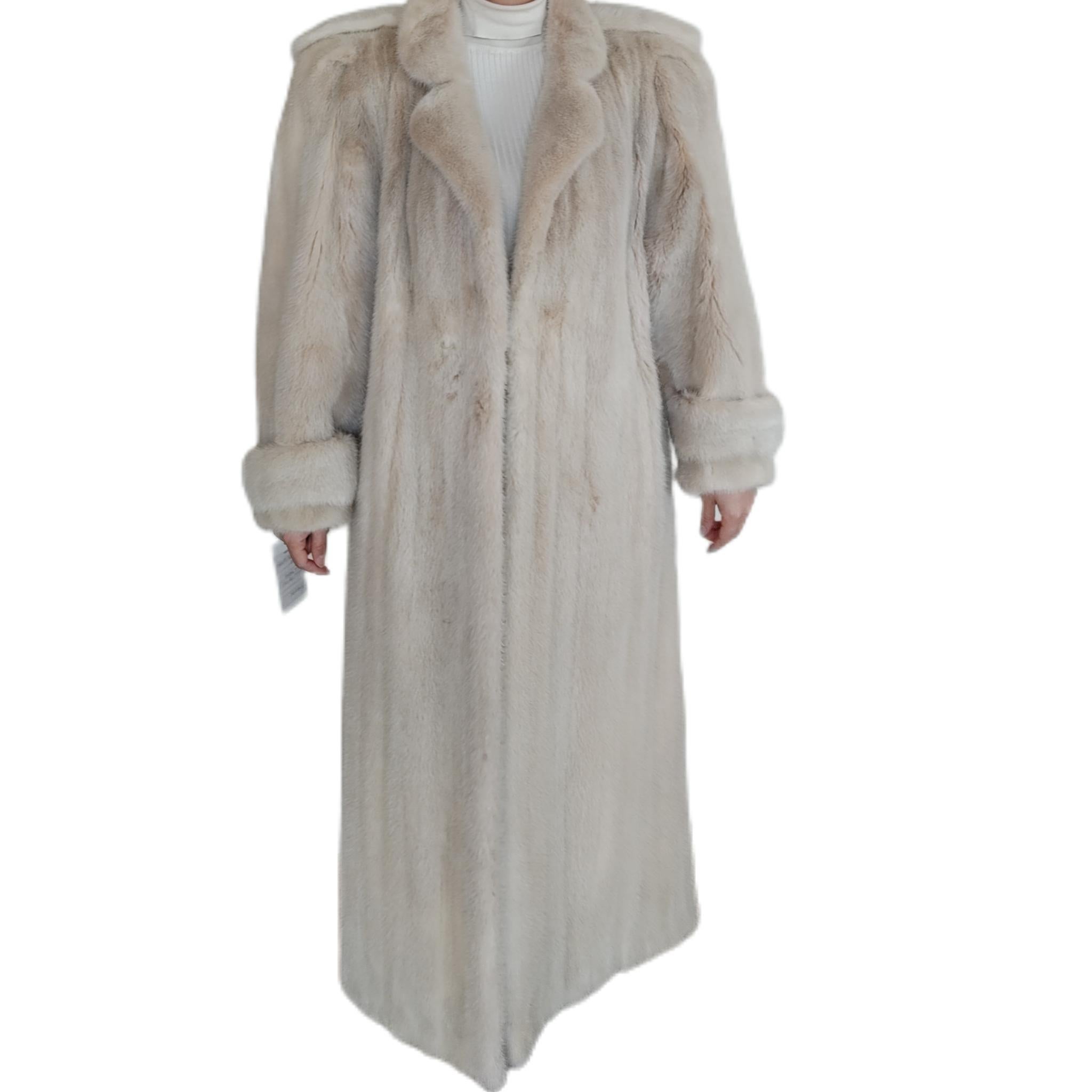 Women's ~Blush Mink Fur Coat (Size 12 - L)