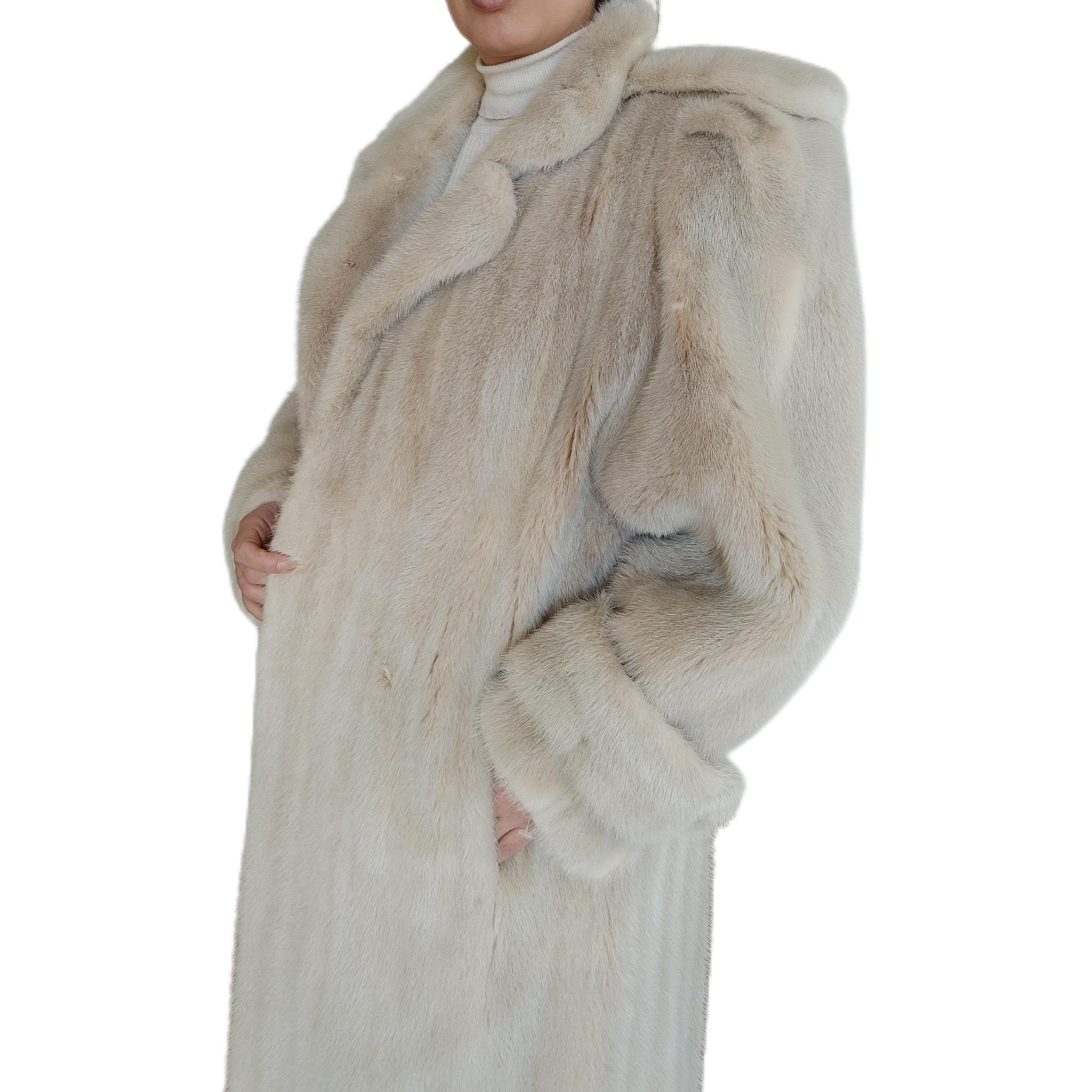 ~Blush Mink Fur Coat (Size 12 - L) 1
