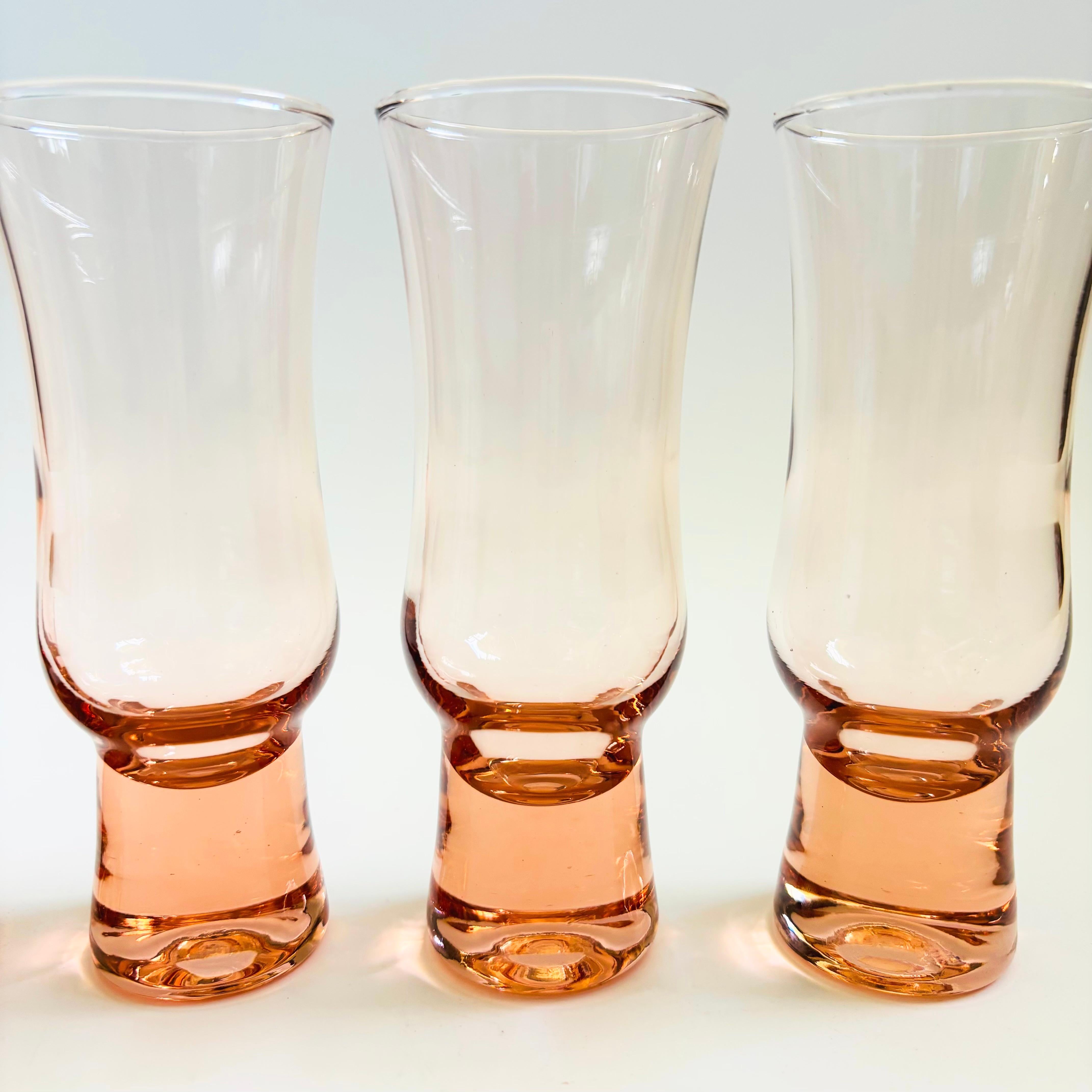 Blush Pink Cocktail Glasses - Set of 4 For Sale 1
