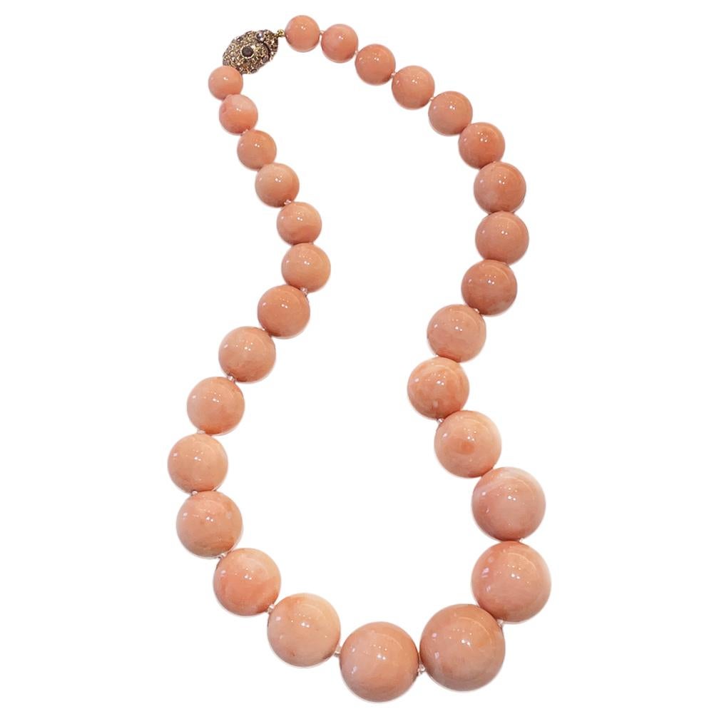 Blush Pink Coral Strand by Enzo Liverino For Sale