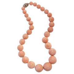 Antique Blush Pink Coral Strand by Enzo Liverino