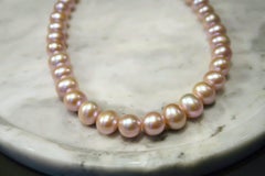 Blush Pink Cultured Freshwater Pearl Necklace