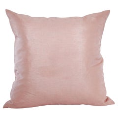Blush Pink Dupioni Silk luxury Decorative Throw Pillow