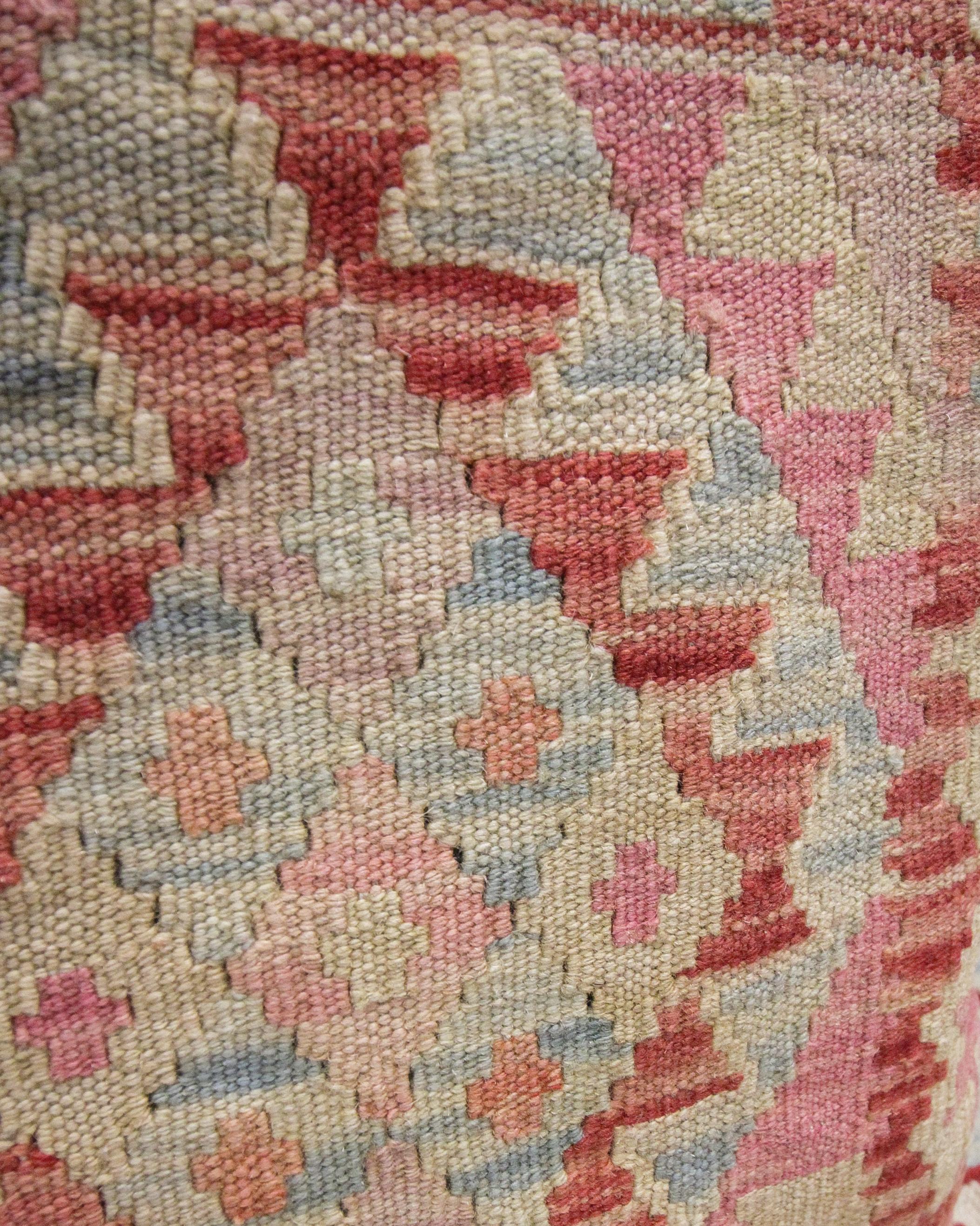 pink kilim cushion