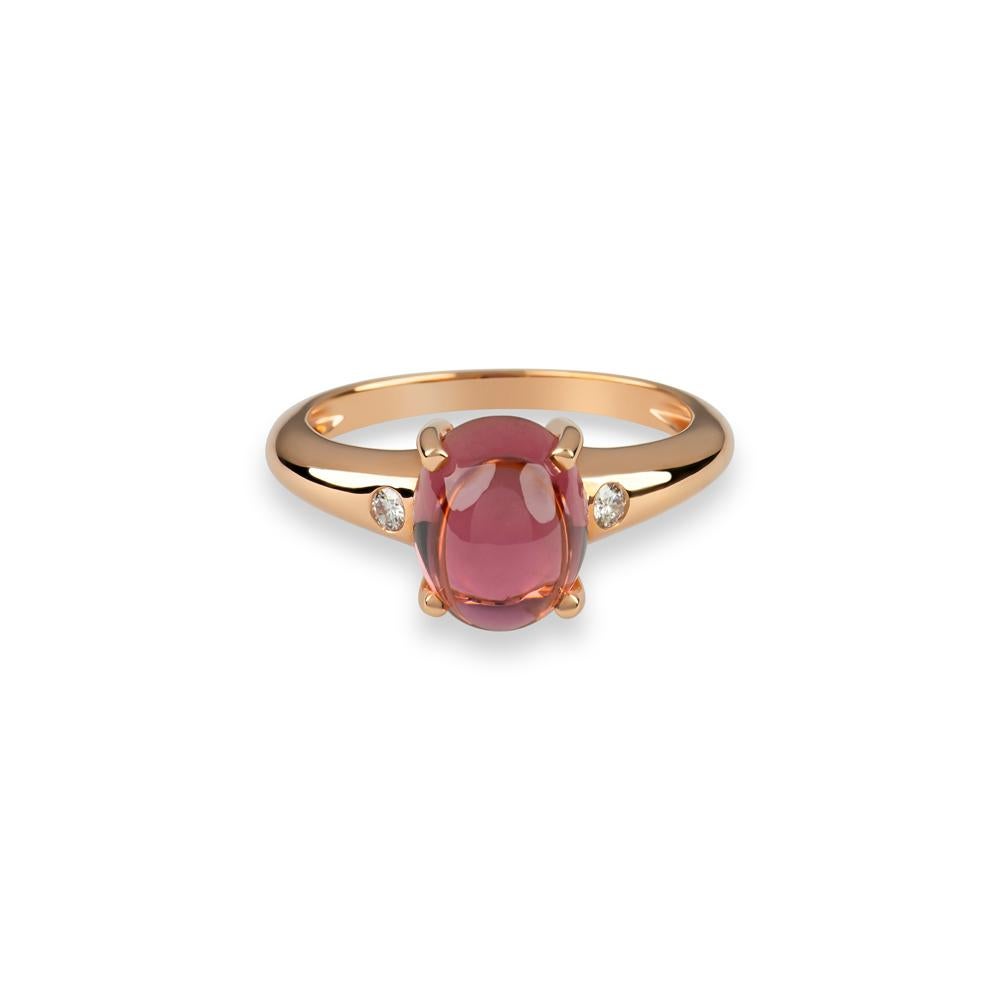 When you flutter your eyelashes searching for the right response, a light pink hue naturally warms your face.  This is the captivating glow captured within the Blush ring, a Zorab Creation.

With 3.35 carats of soft pink tourmaline paired by white