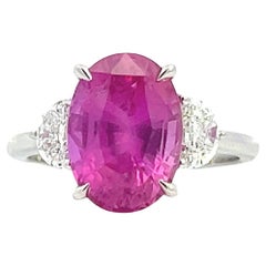 Blushing brilliance: pink sapphire & diamond