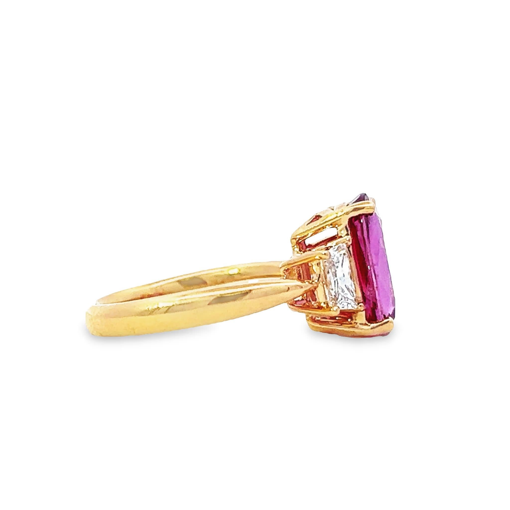 Errötender Diamant Elegance Ring im Zustand „Neu“ im Angebot in Great Neck Plaza, NY