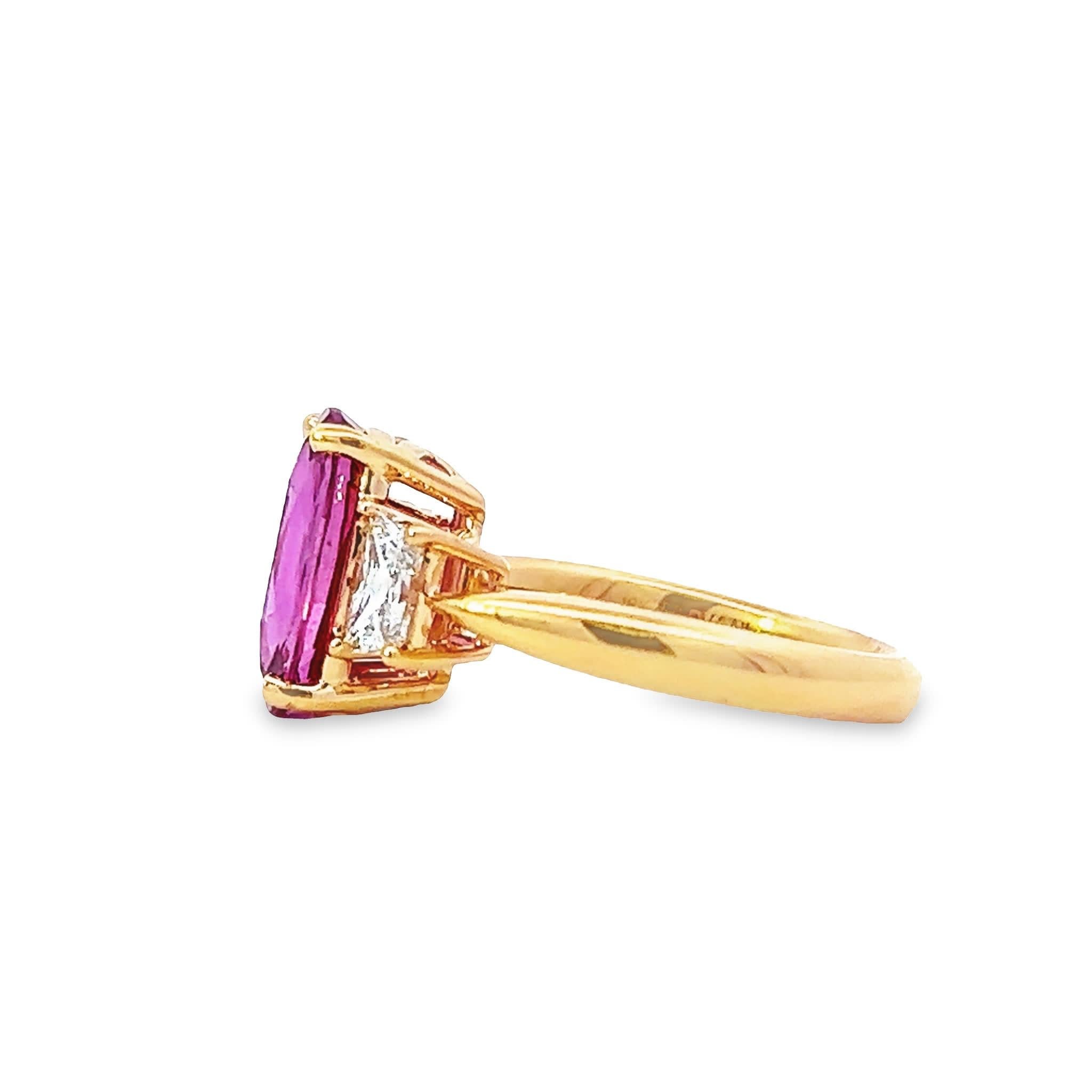 Errötender Diamant Elegance Ring Damen im Angebot