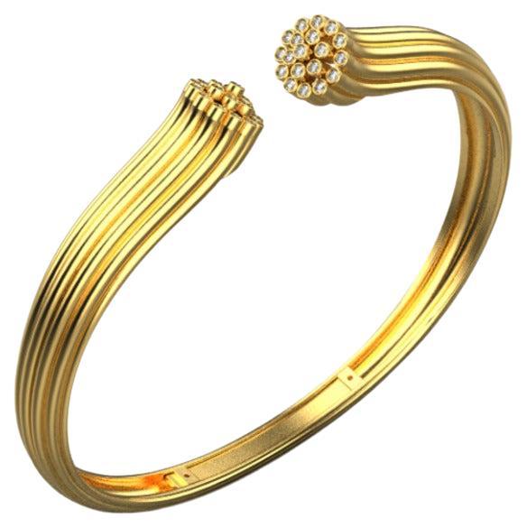 Blüte-Armband, 18k Gold, 0,48ct