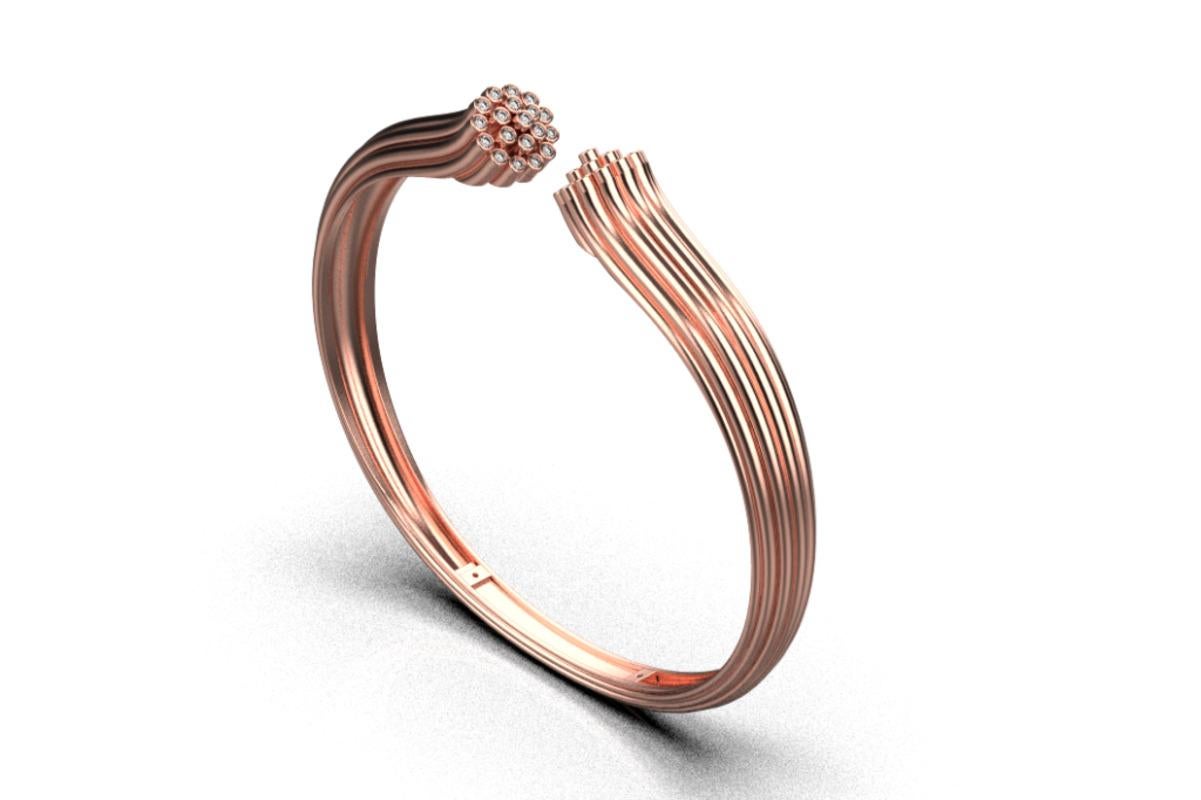 Product Description:

Introducing our Blüte Bracelet, a masterpiece of enduring grace and sophistication crafted in 18K rose gold. Imbued with classical charm, this meticulously designed piece features a delicate floral-inspired motif, reminiscent