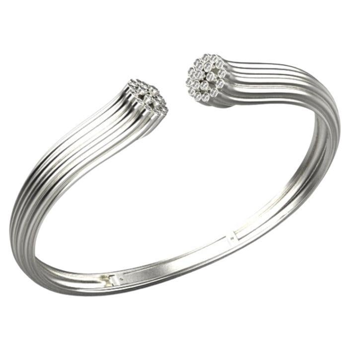 Blüte Bracelet, 18k White Gold, 0.48ct For Sale