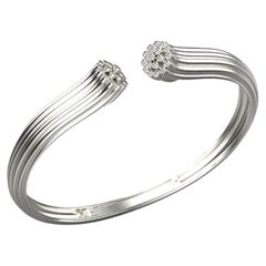 Blüte Bracelet, 18k White Gold, 0.48ct