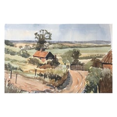Blythburgh, Originales britisches Aquarellgemälde