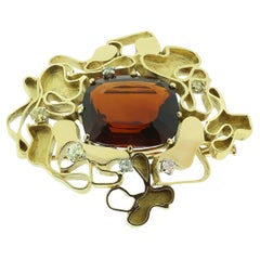 Spilla con diamanti colorati Blythe and Beck