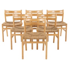 BM 1 - Set of six dining chairs by Børge Mogensen