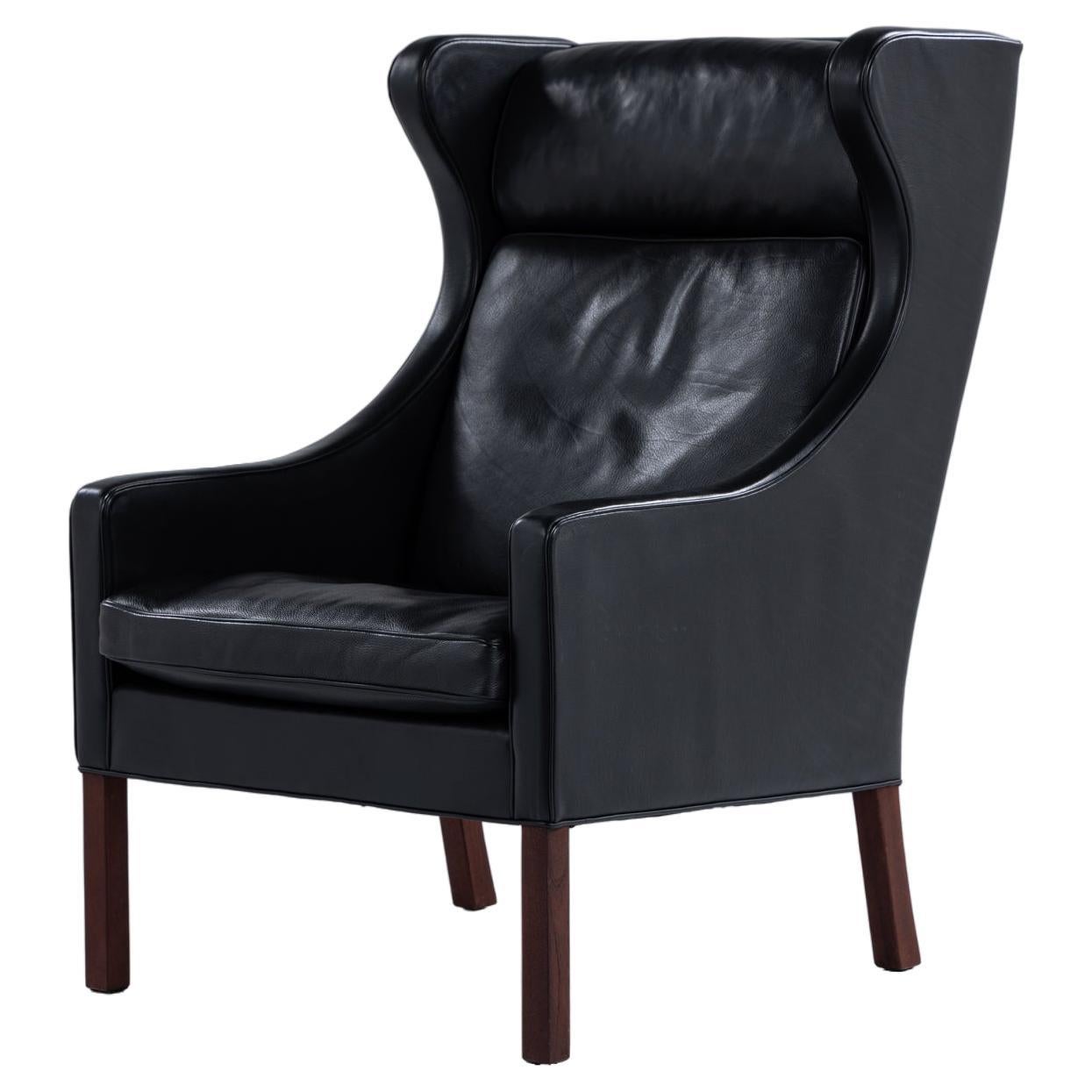 BM 2204 Wingback chair by Børge Mogensen For Sale