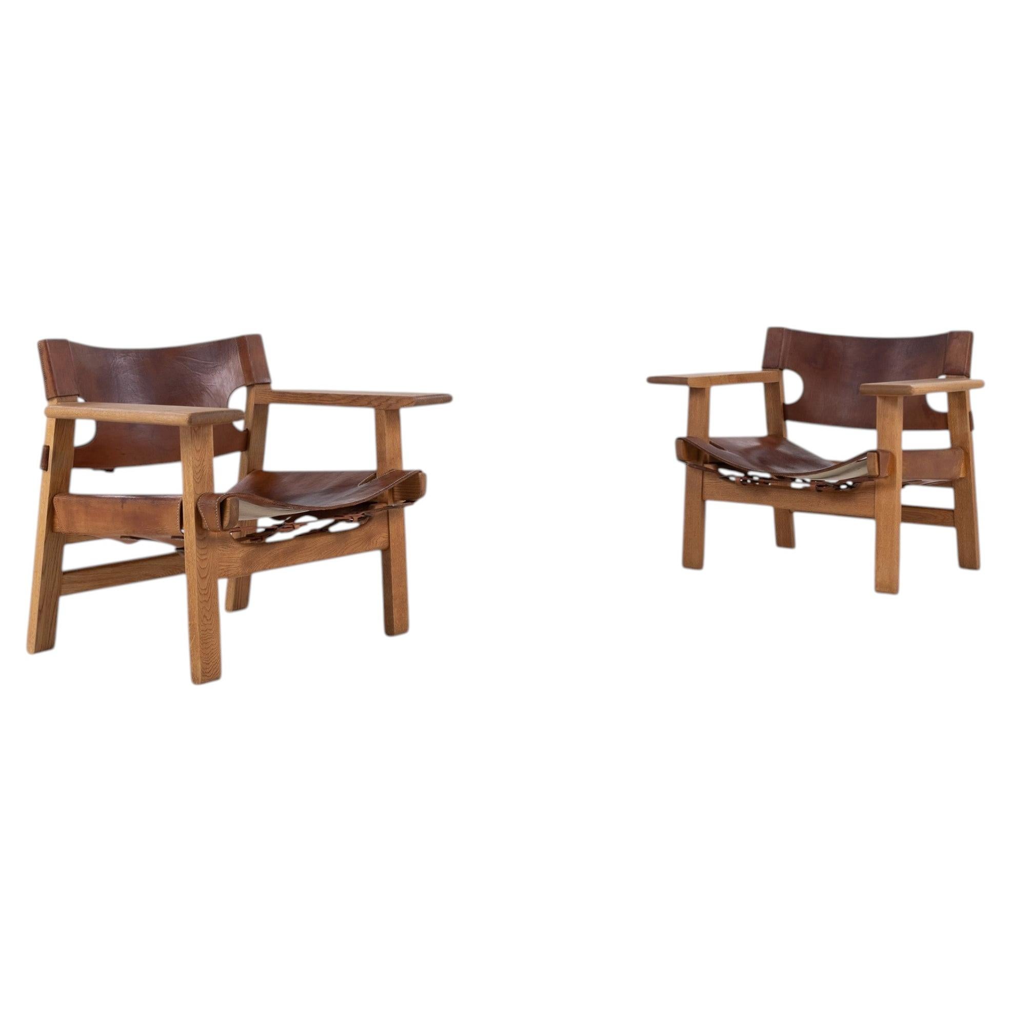BM 2226 - Paire de "chaises espagnoles" de Børge Mogensen, première édition