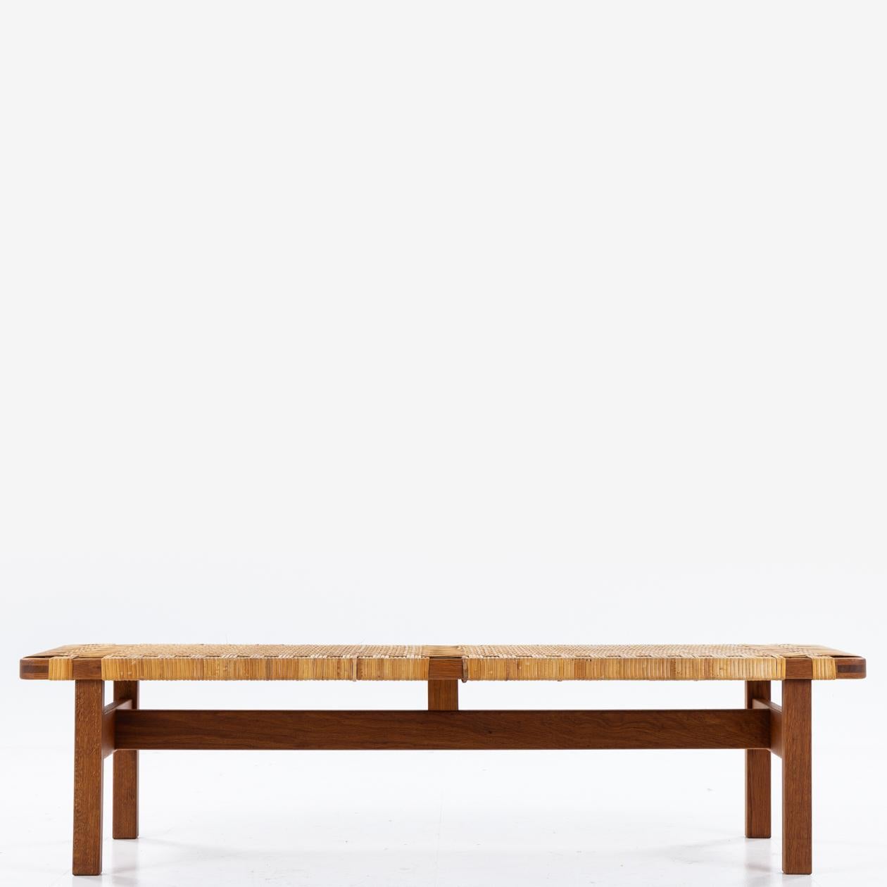 Cane BM 5272 bench / coffee table by Børge Mogensen