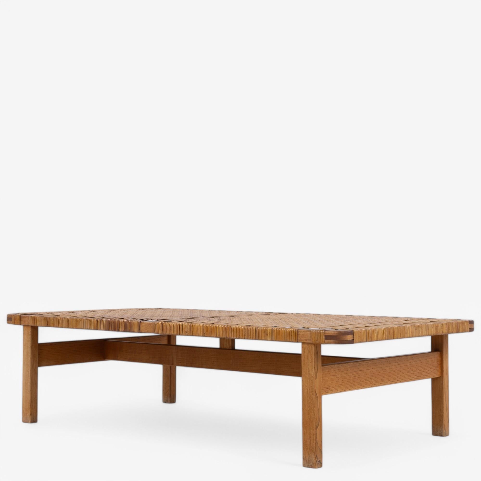 BM 5272 - Große Bank aus massiver Eiche von Børge Mogensen (Moderne der Mitte des Jahrhunderts) im Angebot