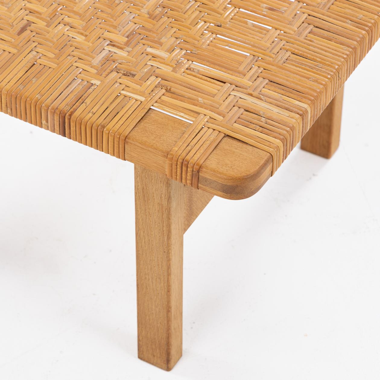 BM 5273 - Small bench in oak and cane. Børge Mogensen / Fredericia Furniture
