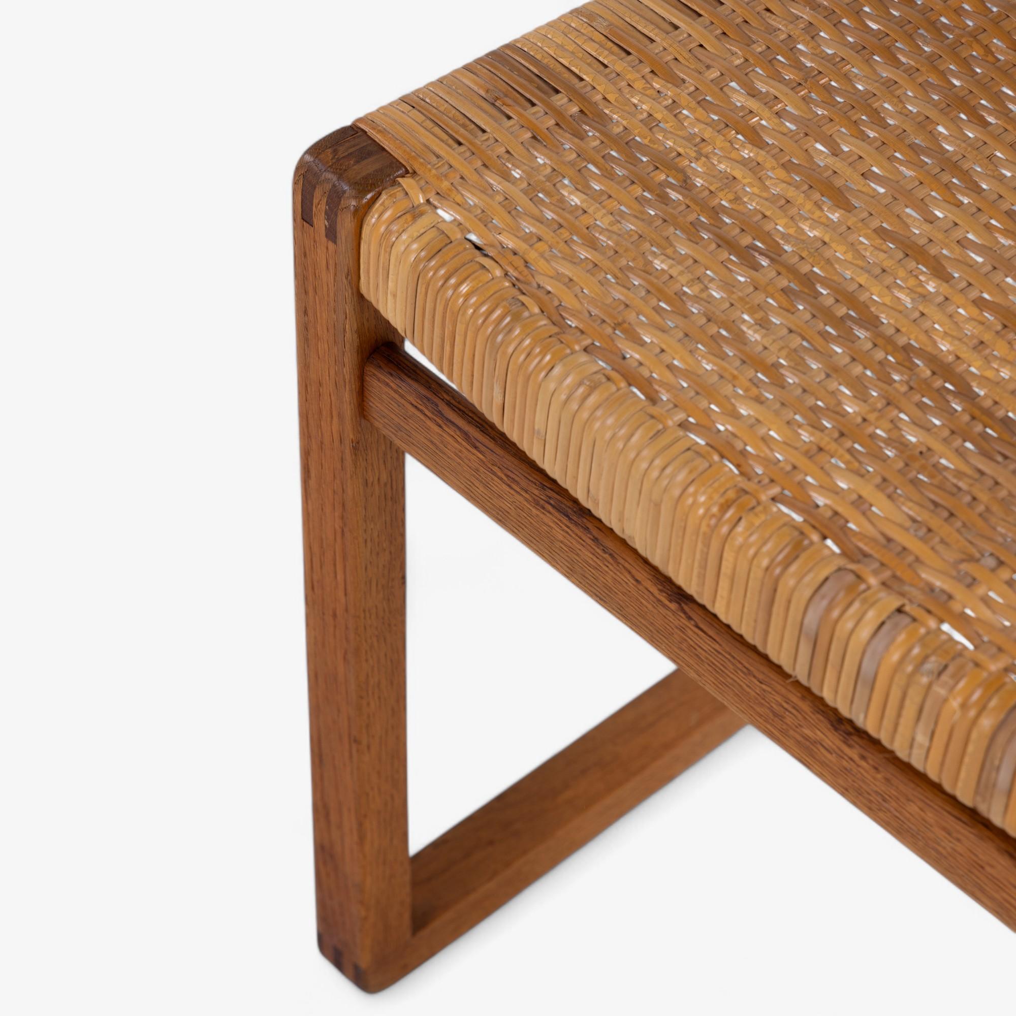 20ième siècle BM 61 - Set of 4 dining chairs in oak by Børge Mogensen en vente