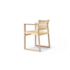BM 62 Børge Mogensen 62 Armchair in Oak and Woven Cane Wicker