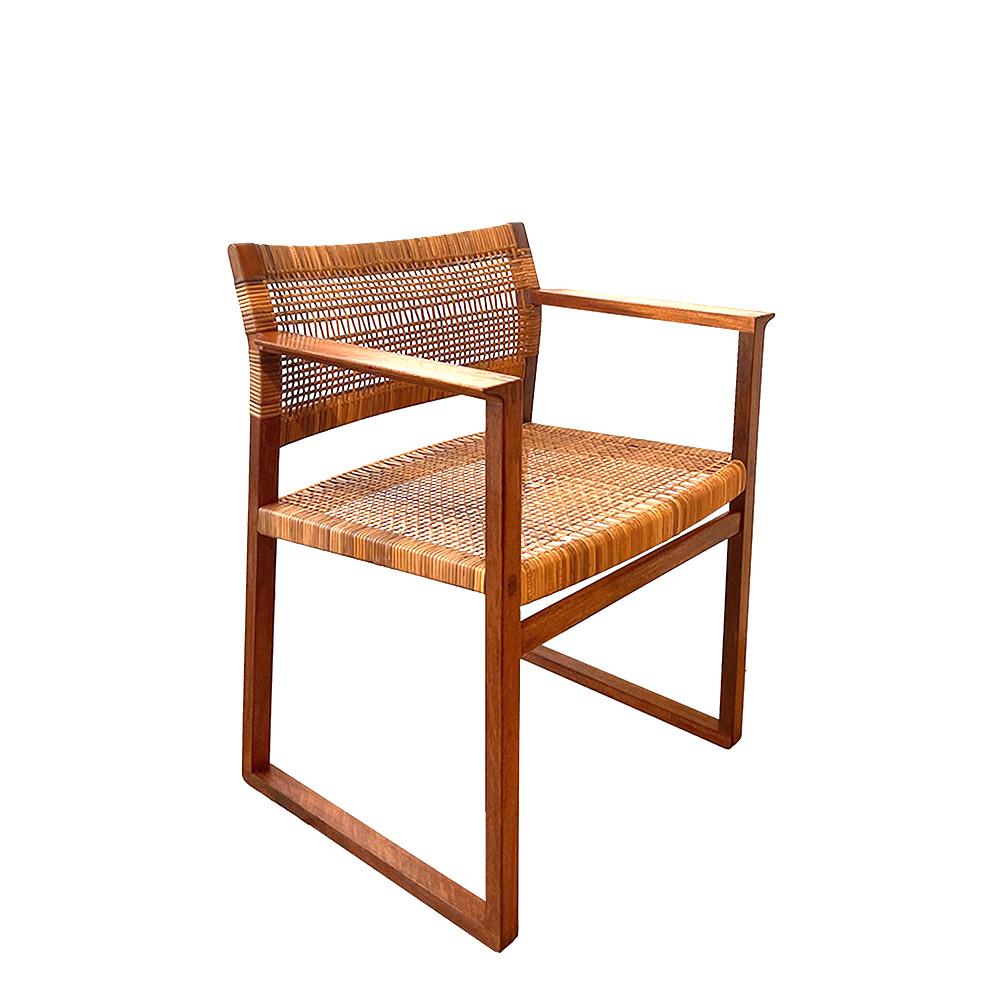 Mid-Century Modern BM 62 mahogany armchairs by Borge Mogensen  For Sale
