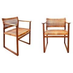 Sillones de caoba BM 62 de Borge Mogensen