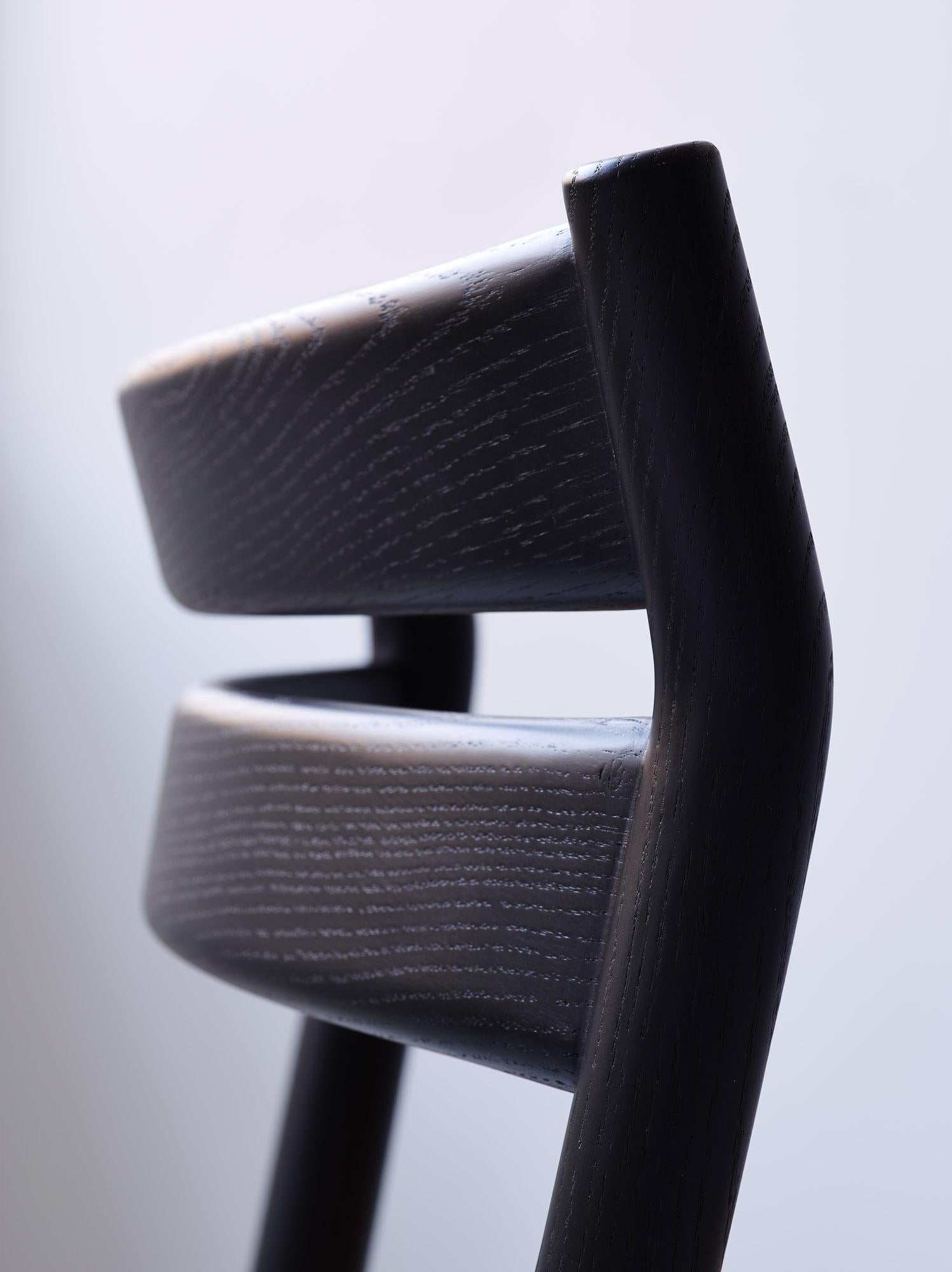 BM1 Chair by Borge Mogensen, Black Lacquered Oak 5