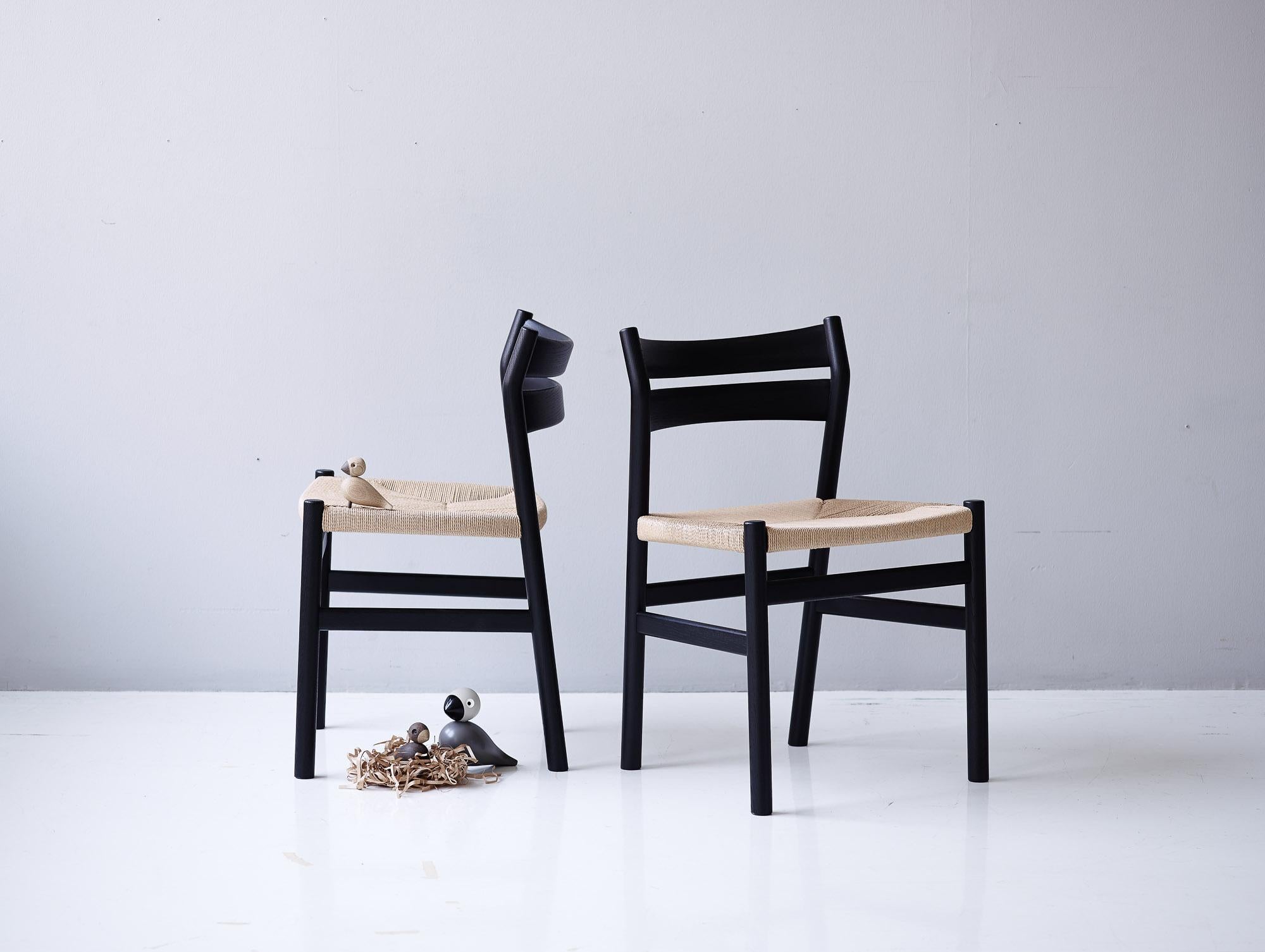 BM1 Chair by Borge Mogensen, Black Lacquered Oak 2