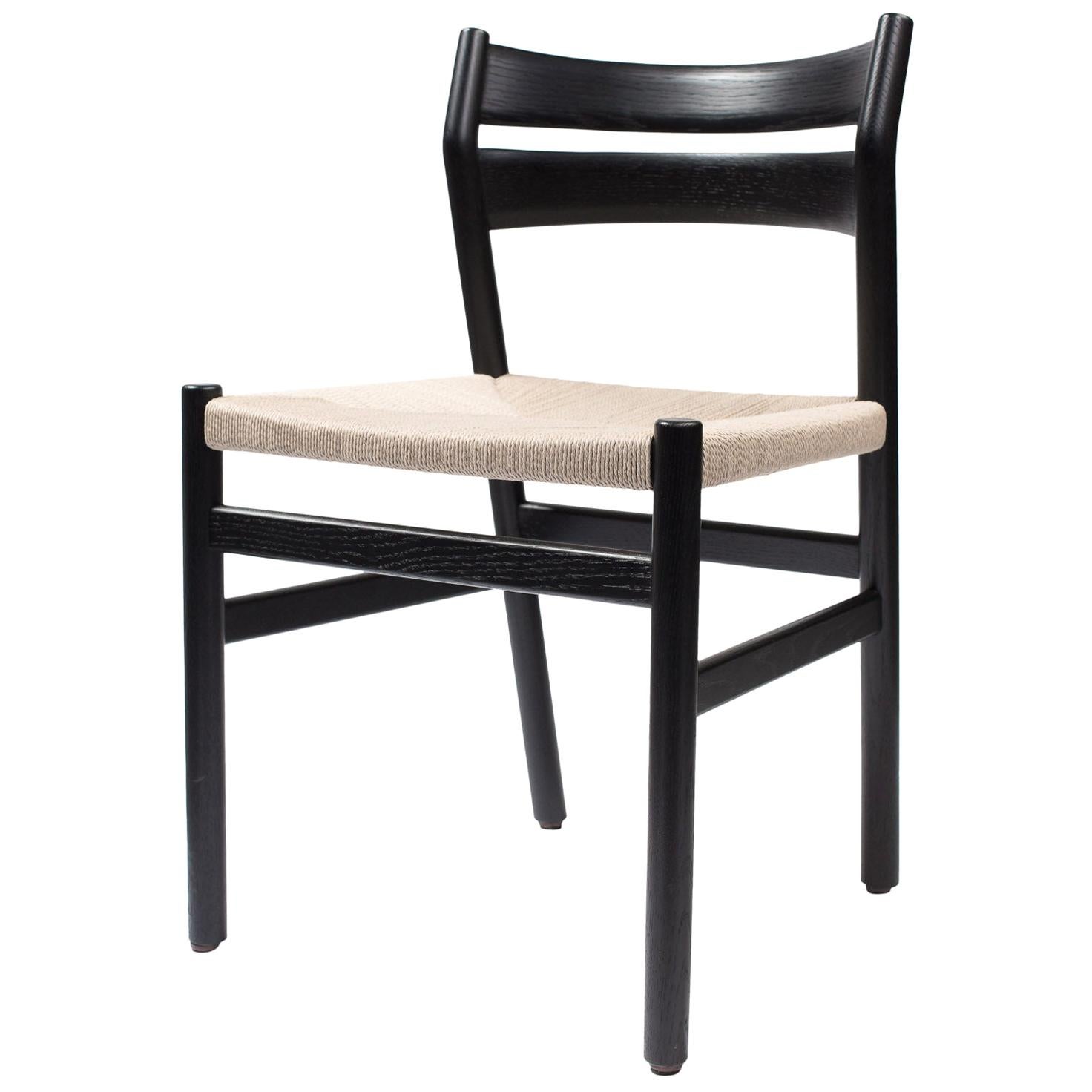 BM1 Chair by Borge Mogensen, Black Lacquered Oak