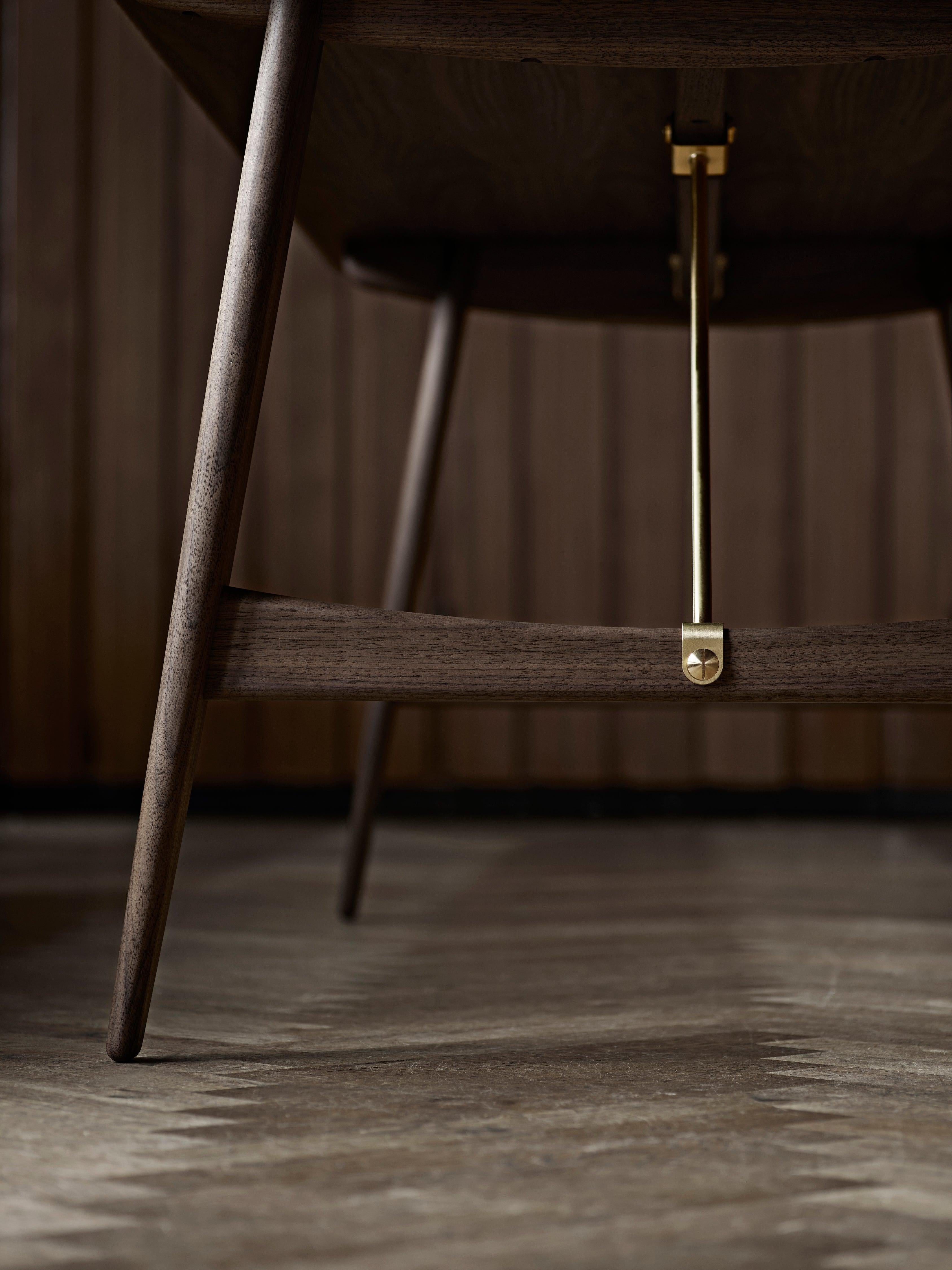 Mesa de caza BM1160 en roble aceitado con barras de acero inoxidable by Børge Mogensen Siglo XXI y contemporáneo
