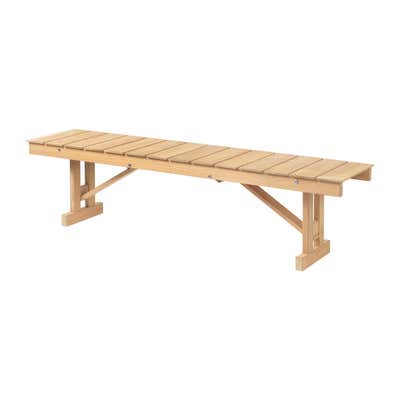 Concrete and Timber Snug Outdoor Bench 120cm wide For Sale at 1stDibs