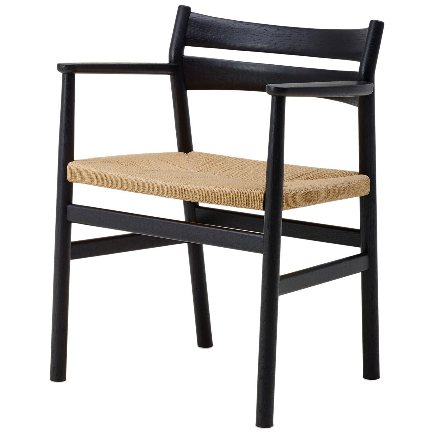 BM2 Chair by Borge Mogensen - Black Lacquered Oak