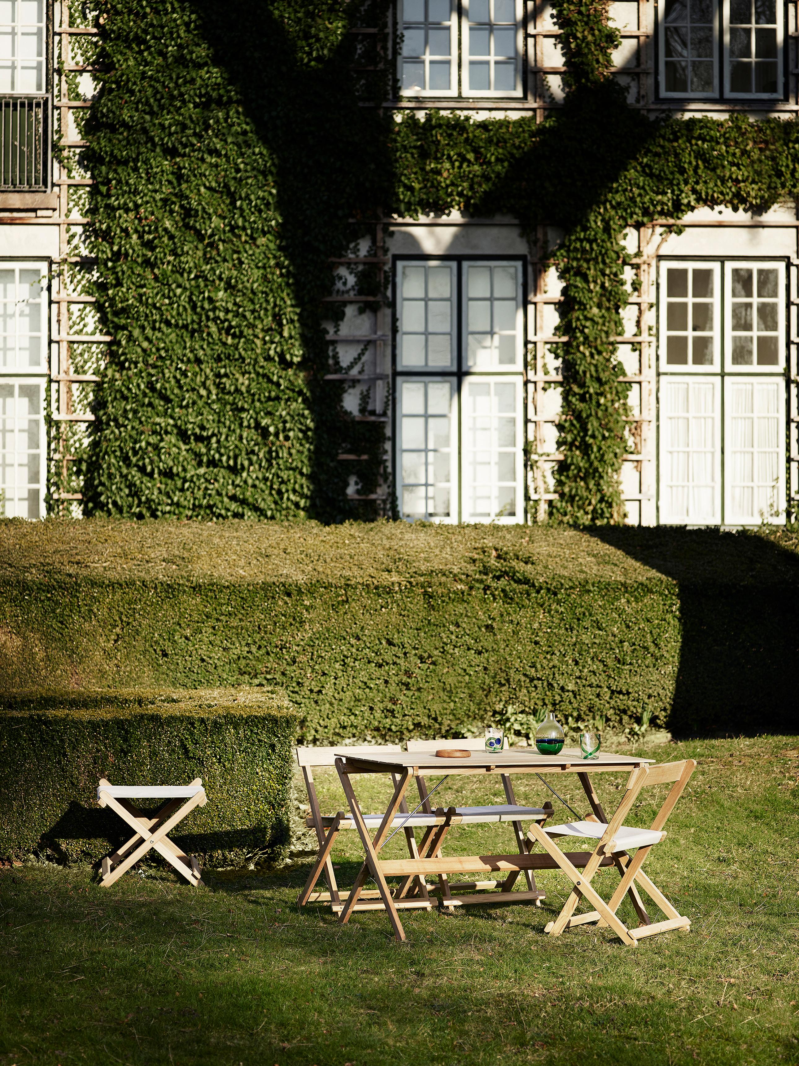 BM4570 Outdoor Dining Chair in Teak by Børge Mogensen 2