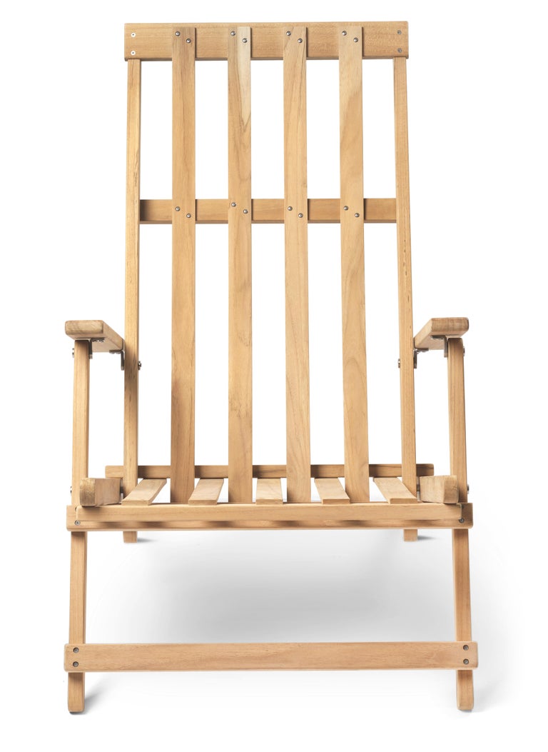 BM5568 Deck Chair with Cushion by Børge Mogensen For Sale at 1stDibs