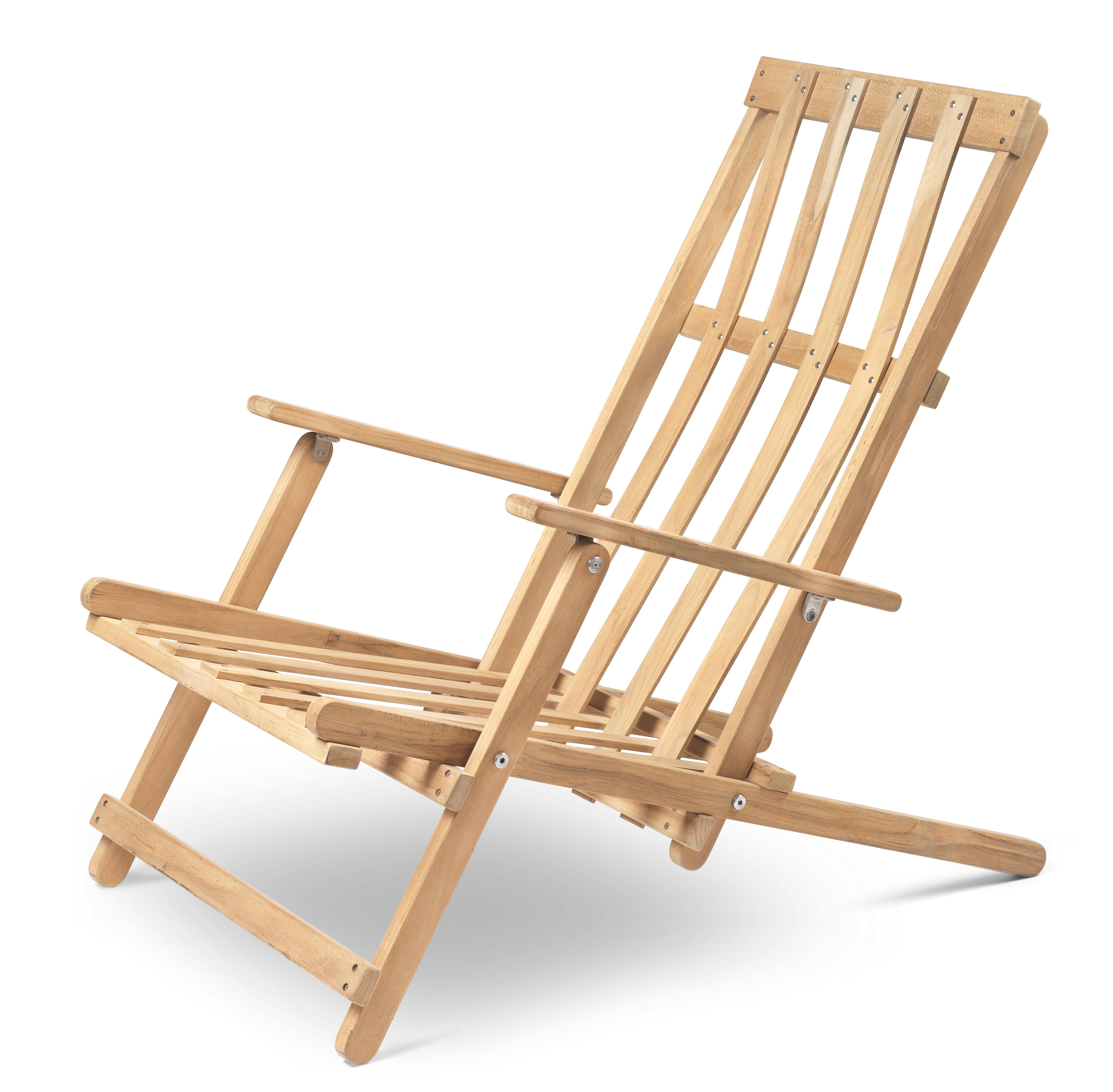Modern BM5568 Deck Chair with Cushion by Børge Mogensen