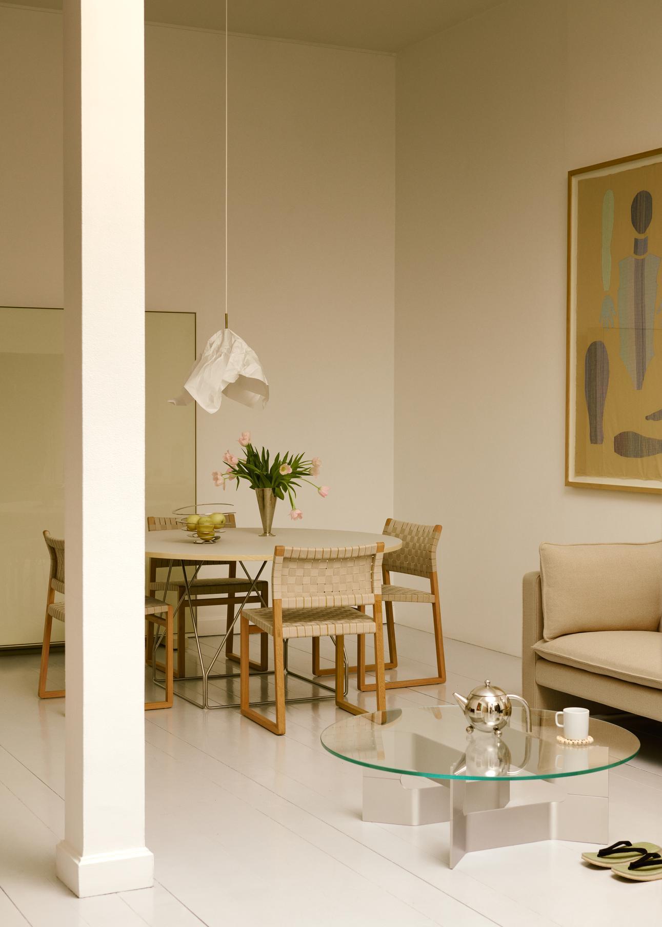 BM61 Chair, Lacquered Oak/Natural Cane Wicker, by Børge Mogensen for Fredericia For Sale 1