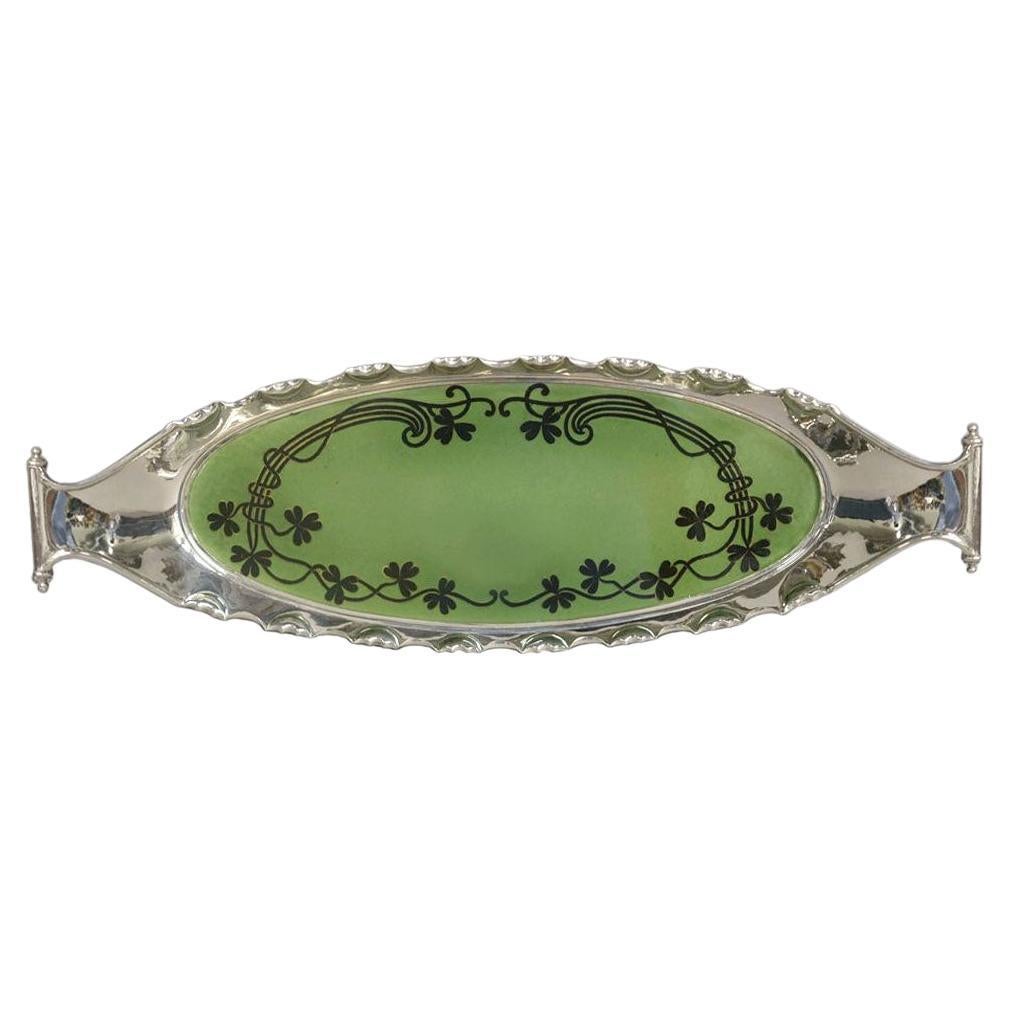 BMF and Villeroy & Boch Huge Jugendstil Silver Plated Serving Tray, circa 1900