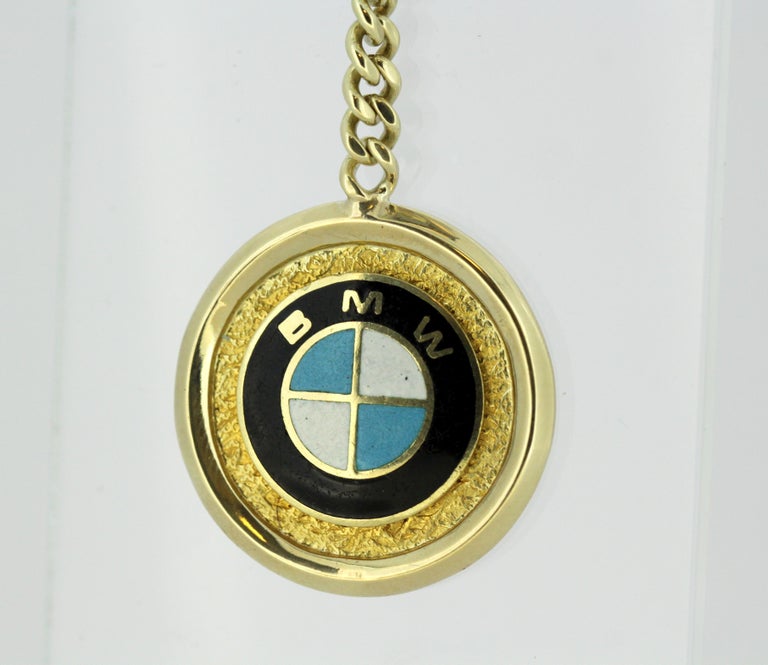 BMW 14 Karat Yellow Gold Key Chain Pendant, London, 1998 For Sale at ...