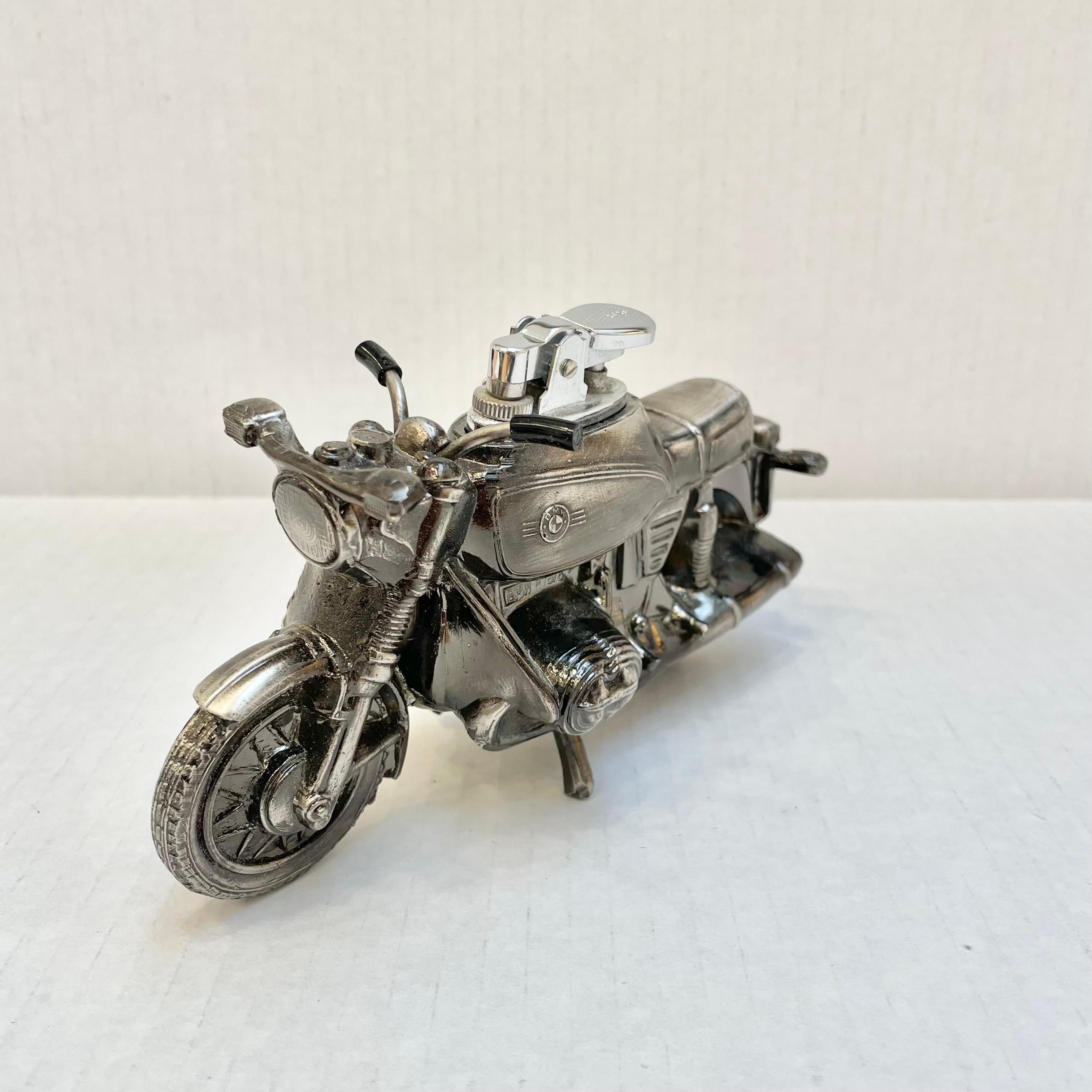 Metal BMW Cafe Racer Motorcycle Lighter, 1980s Japan For Sale