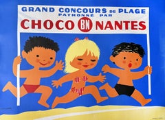 BN Biscuits - Choco Nantes Original Poster by Saint Genies, 1952