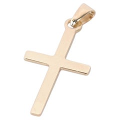 BNH Colgante cruz amoré de oro de 14 quilates - 20 x 13 mm - Acabado pulido