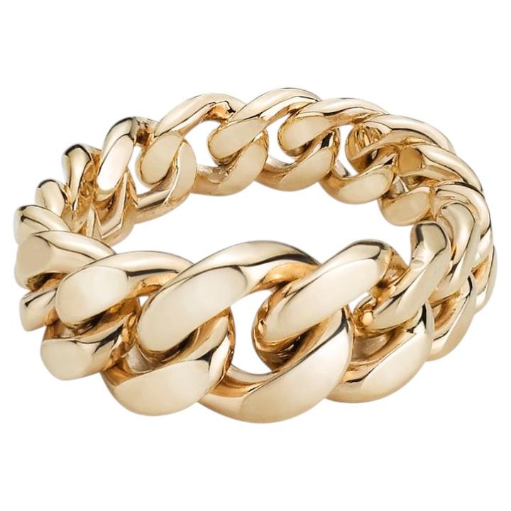 For Sale:  BNH Graduated Curb Ring in 14 Karat Gold – 9.0 mm – 10 grams